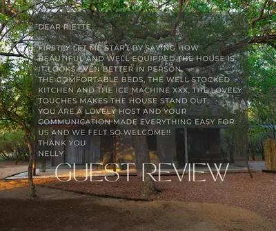 a sign in front of a tree with a poem at Bushveld Jewel - Close to Kruger in Hoedspruit