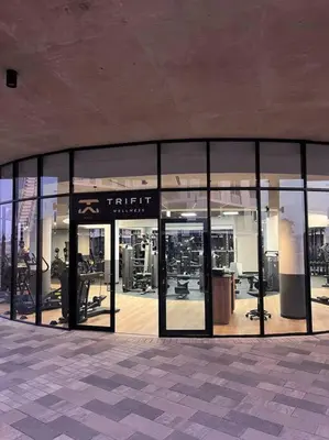 a store front with glass doors in a building at Ellipse Executive apartment in Midrand
