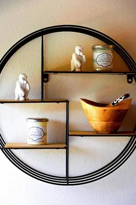 a shelf with jars and a bowl on it at Ndlovu Bushvilla at Elephant Rock Eco Estate in Mica