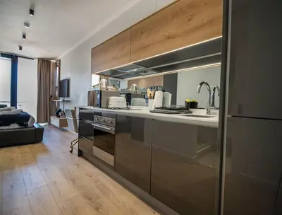 a kitchen with a sink and a counter top at Beautiful Gem at Ellipse in Midrand