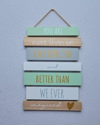 a sign that reads you are more than ever expected and better than ever imagined at Unit 309 at Menlyn Place in Pretoria