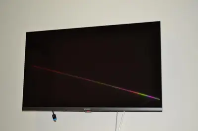 a flat screen tv sitting on top of a stand at Soldout Camp 1 in Johannesburg