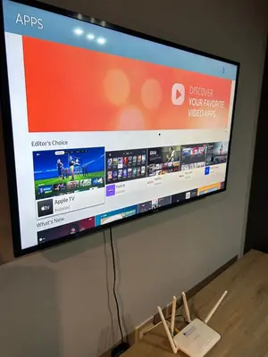 a flat screen tv hanging on a wall at Circa Apartment 86 in Pretoria