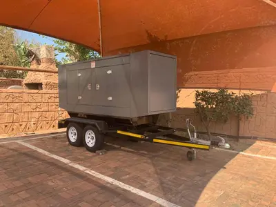 a large gray object on a trailer in a building at Ivory Lodge Bendor in Polokwane