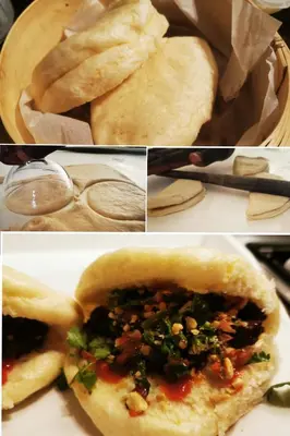 a collage of three pictures of food with bread at Mbizi Bush Lodge in Grietjie Nature Reserve