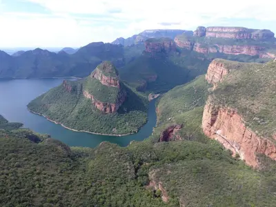 a view of the grand canyon from above at umVangati House in Hoedspruit