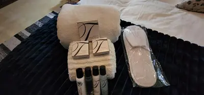 a group of makeup brushes and a paper towel at Tot Hier Toe in Phalaborwa