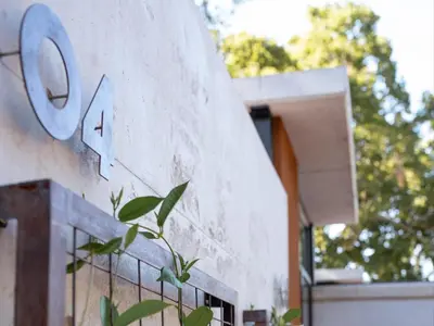 a house with a number on the side of it at Brooklyn Blok in Pretoria