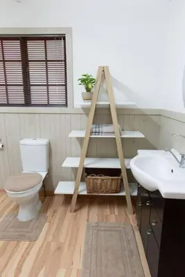 a bathroom with a toilet and a sink at Lala Lapa Self Catering Accomodation in Nelspruit