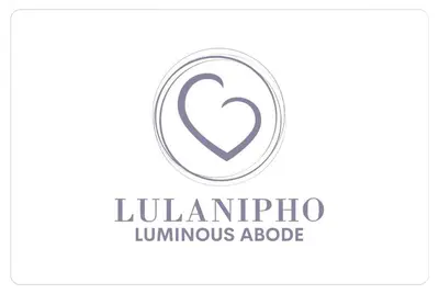 a heart in a circle logo sticker at Lulanipho Abode in Hartbeespoort