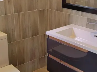 a bathroom with a sink and a toilet at Ndi Musanda @ Nandoni in Vendaland