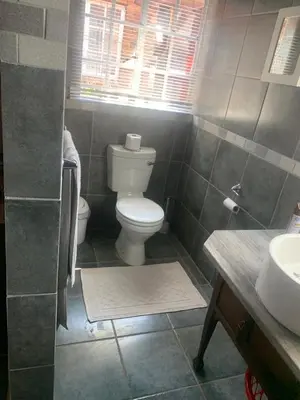 a bathroom with a toilet and a sink at MAM in Mokopane