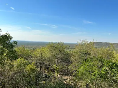 a view from the top of a hill with trees at Sabella Bushveld Lodge in Marble Hall