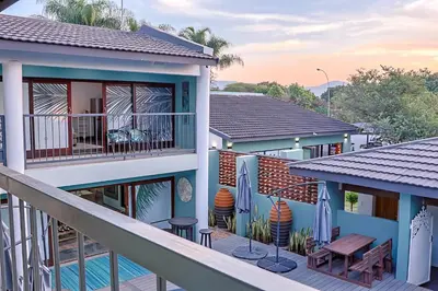 a view of a house with a balcony at Siesta Manor Guesthouse in Mokopane