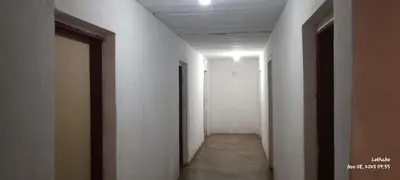 an empty hallway with white walls and a ceiling at Matibidi Guest Lodge in Graskop