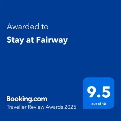 a screenshot of a phone with the text wanted to stay at railway at Stay at Fairway in Centurion