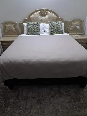 a bedroom with a large white bed with pillows at 15 Kameeldoring 2-bedroomed self-catering unit, Clubview in Centurion