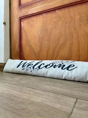 a door with the word welcome written on it at Cottage on Keurboom in Midrand
