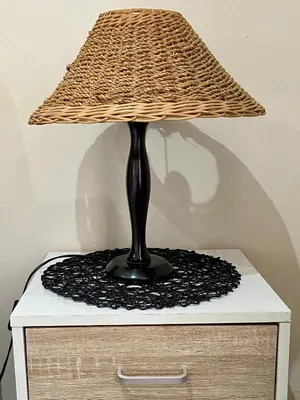 a lamp sitting on top of a dresser at Cottage on Keurboom in Midrand