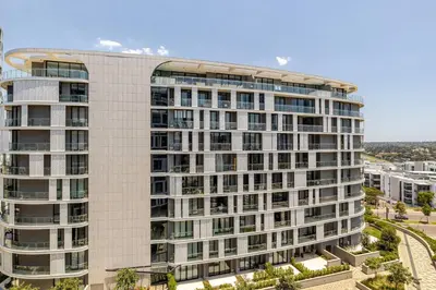 an aerial view of a tall building at Shapz at Ellipse-Waterfall in Midrand