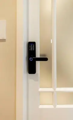 a remote control sticking out of a door at Hatfield on Park A in Pretoria