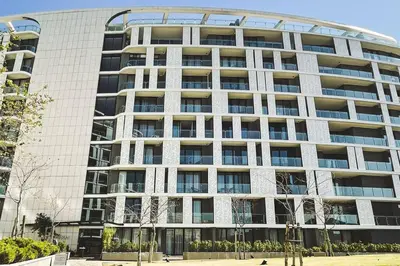 a large white building with a lot of windows at Beautiful Galena at Ellipse in Midrand