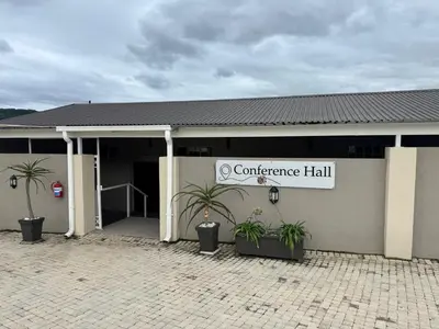a building with a sign that reads conference hall at Point R40 Lodge - Conference, Self Catering & Spa in Nelspruit