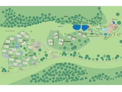 a map of the site of a park at Waterberg Game Park in Mokopane