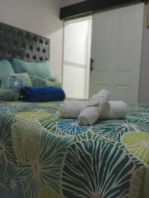 a stuffed animal laying on top of a bed at SummerPlace Guest Rooms in Modimolle