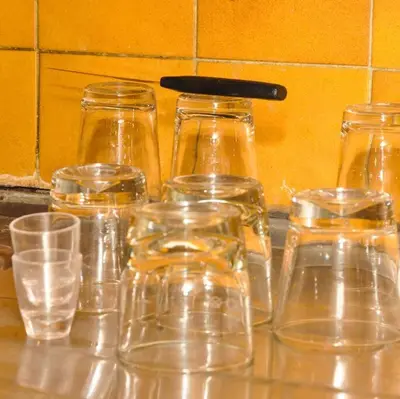 a group of glass jars sitting on a table at Spacious, Budget-Friendly Stay in Pretoria