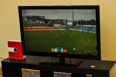 a television with a video game on the screen at Spacious, Budget-Friendly Stay in Pretoria