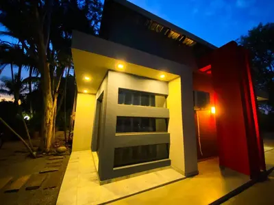 a building with a door on the side of it at Kwena Guesthouse in Groblersdal