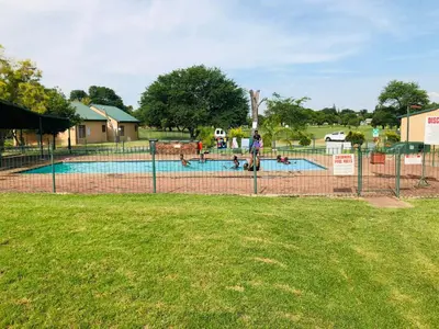 a group of people playing in a swimming pool at Pendleberry Grove Unit 8 in Bela-Bela