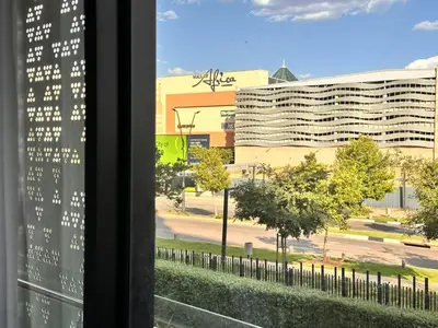a view of a building from a window at 2115 Kepler, Ellipse - Serene Luxury in Midrand