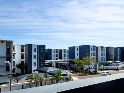 a view of a city with tall buildings at Binbin Home Away From Home in Midrand