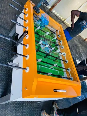 an orange container filled with tools on a table at Graceland Recreation in Erasmus