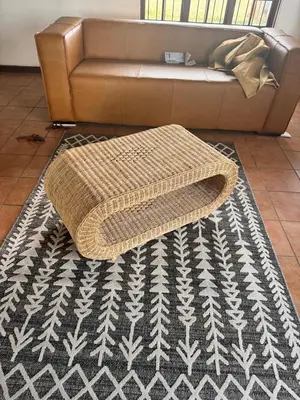 a living room with a rug and a couch at The loft farmhouse in Roodeplaat area in Wallmannstal