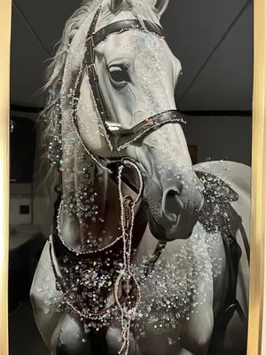 a statue of a horse wearing a bridle at Lake view Apartment and suite in Midrand