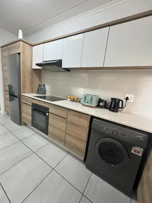 a kitchen with a stove and a dishwasher at Comfy 2-Bedroom at Kikuyu Estate in Johannesburg