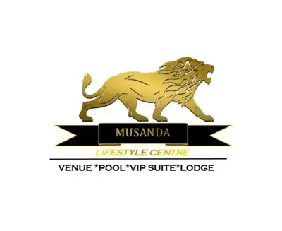 a logo for a music centre with a tiger running at Musanda Lifestyle Centre in Makonde