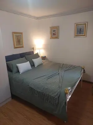 a bedroom with a large bed in a room at Coral Suite in Pretoria