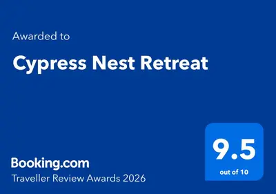 a blue screen with the text expect next referral at Cypress Nest Retreat in Midrand