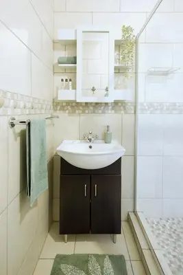 a bathroom with a sink and a shower at Ryneveld Rest in Centurion