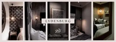 a collage of photos of a living room with a room with at Eliá Dendró Víla in Lydenburg