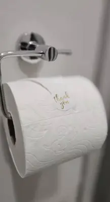a roll of toilet paper hanging from a holder at The Sactuary in Midrand
