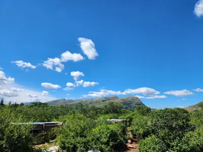 a view of the mountains from the top at Hartbeest Bush Stay #6 in Hartbeespoort