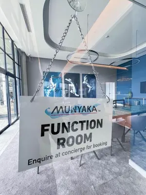 an office with a sign that reads immigration room at Ls apartment in Midrand