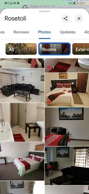 a collage of photos of a hotel room at Charming Tshwane BB with Secure Entrance Central AC in Pretoria