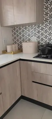 a kitchen with a stove and a counter top at Ee40Yethu in Pretoria