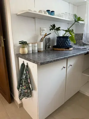 a kitchen counter with potted plants on it at Wittus Retreat in White River